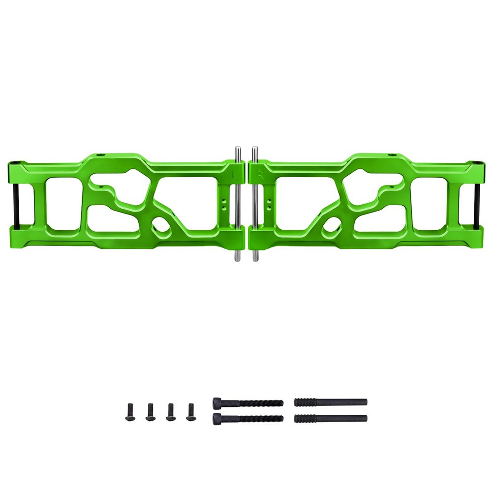 GoHobby Aluminum Rear Lower Suspension Arms for ARRMA Kraton 8S BLX 1/5 Scale RC Truck (1 Pair), Replaces ARA330590 Upgrades (Green)