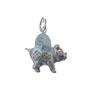 1 Sterling Silver 3D Movable $1 Coin in 13x20x7mm Pig Realistic Piggy Bank Charm Jewelry Making For You view 1
