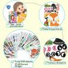 100 Pack DIY Make Your Own Animal Face Stickers - 25 Designs, Funny Mermaid Princess Prince Face Stickers for Kids, Party & Festival Favor, School Reward, Art & Craft view 4