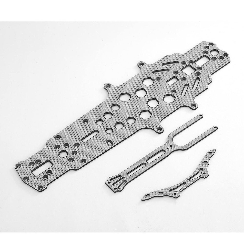 Carbon Fiber Upgrade Kit for YOKOMO YD2-Z 1:10 RC Drift Car, Silver SSG Version