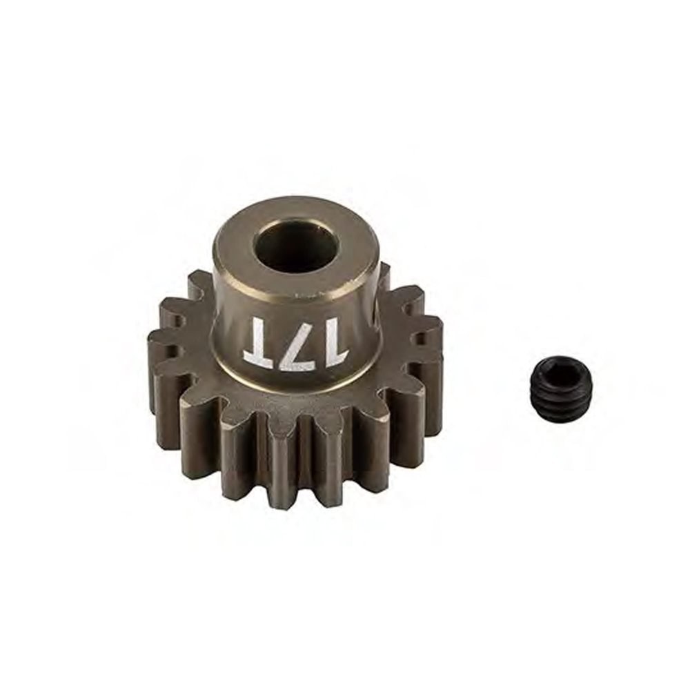 Team Associated FT Pinion Gear, 17T-MOD 1, 5mm Shaft, Aluminum, ASC89599