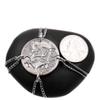 4 Piece Girls Softball Necklaces, Pitchers and Catcher, Best Friends Team Players, BFF Gifts, Interlocking Sports Jewelry, Hand Cut Coin, By NameCoins view 3