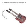 4.7in Mini Guitar Model, Double Neck Bass Wooden Guitar Pendant, Mini Musical Instruments for Display Decoration Ornament view 4