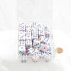 Pop Art Festive Dice with Blue Pips 16mm (5/8in) D6 Pack of 50 Wondertrail view 1