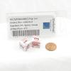 Pop Art Festive Dice with Red Numbers D6 Aprox 16mm (5/8in) Pack of 2 Wondertrail view 2