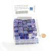 Nocturnal Nebula Luminary Dice with Blue Numbers 16mm (5/8in) D6 Set of 50 Wondertrail view 2
