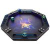 C4Labs 10" Octagon Dice Rolling Tray  Printed Cthulhu Elder Sign Lord of The Deep - Blue, Vegan Leather view 2