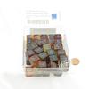 Primary Nebula Luminary Dice with Blue Numbers 16mm (5/8in) D6 Set of 50 Wondertrail view 2