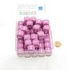 Light Purple Opaque Dice with White Numbers D3 (d6 1-3 Twice) 16mm (5/8in) Pack of 100 Wondertrail view 2