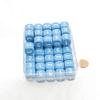 Light Blue Opaque Dice with White Numbers D3 (D6 1-3 Twice) 16mm (5/8in) Pack of 50 Wondertrail view 1