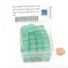 Light Green Borealis Dice Luminary with Gold Pips 12mm (1/2in) D6 Set of 50 Wondertrail view 2