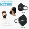 igozen Nanosase KN95 Kids Face Masks, 5 Layers, Individually Wrapped (Kids Black 30 masks) view 3