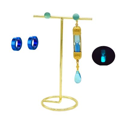 MANZ Manga Vanitas Cosplay Earring,Anime The Case Study of Vanitas Cosplay Luminous Hourglass Earring (007-01-Ear Stud)