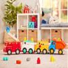Battat  Locbloc  Toy Dump Truck  17 Pieces Construction Set  Working Bucket  Building Blocks & Characters  12+ Months view 3