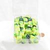 Green and Yellow Gemini Dice with Silver Pips D6 16mm (5/8in) Bulk Pack of 50 Wondertrail view 1