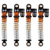 INJORA 43mm Aluminum Threaded Double Barrel Shocks Dampers for Axial SCX24(Gold) view 1