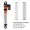 INJORA 43mm Aluminum Threaded Double Barrel Shocks Dampers for Axial SCX24(Gold) view 3