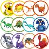 Laumoi 120 Pcs Toilet Targets for Boys Training Flushable Dinosaur Targets Potty Pee Toilet Target Stickers Dinosaur Potty Training Seat for Boys Use view 1