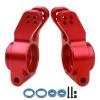 GoHobby Aluminum Rear Hubs Stub Axle Carriers Knuckles for 1/8 ARRMA Typhon Talion 6S, 1/7 Infraction Limitless Mojave 6S BLX Upgrades, Replaces AR330193 (Red) view 4