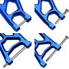 CrazyHobby 4PCS Aluminum Front & Rear Suspension A-Arms Set and Tie Bar for 1/10 Traxxas Slash 2WD Upgrades Parts, Replacement of 2555 3631 2532 (Blue) view 2
