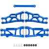 CrazyHobby 4PCS Aluminum Front & Rear Suspension A-Arms Set and Tie Bar for 1/10 Traxxas Slash 2WD Upgrades Parts, Replacement of 2555 3631 2532 (Blue) view 4