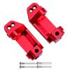 CrazyHobby Aluminum Front Steering Blocks & Caster Blocks and Rear Stub Axle Carriers Upgrade Kit for 1/10 Traxxas Slash 2WD Stampede Rustler VXL, Replacement of 3632 3736 3752 (Red) view 2