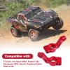 CrazyHobby Aluminum Rear Stub Axle Carriers with Ball Bearings Upgrade Parts for 1/10 Traxxas Slash 2WD, Stampede, Rustler VXL, Replaces 3752 (Red) view 3