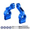 CrazyHobby Aluminum Rear Stub Axle Carriers with Ball Bearings Upgrade Parts for 1/10 Traxxas Slash 2WD, Stampede, Rustler VXL, Replaces 3752 (Blue) view 1