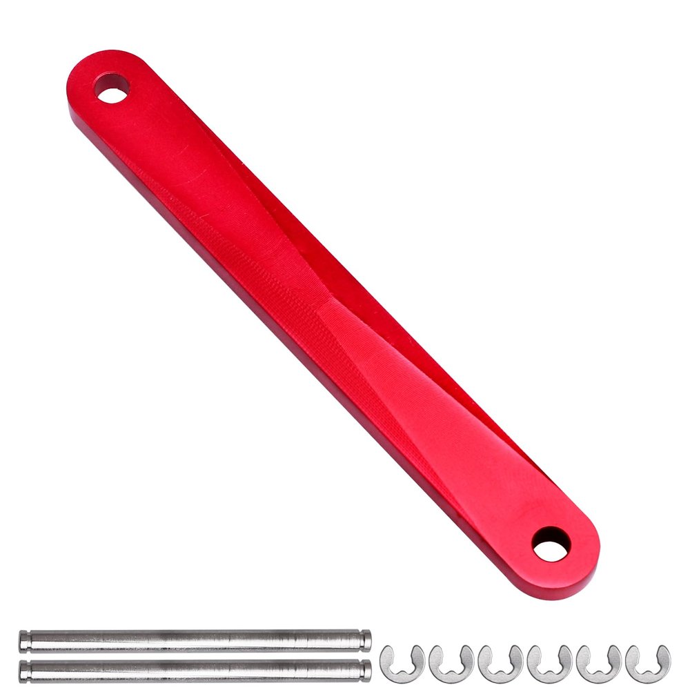 CrazyHobby Aluminum Tie Bar and Suspension Hinge Pins for 1/10 Traxxas Slash 2WD Stampede Rustler VXL Bandit, Replaces 2532 2640 (Red)
