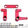 CrazyHobby Aluminum Steering Bell Crank with Drag Link Set for 1/10 Traxxas Slash 2WD Rustler VXL Bandit, Replaces Part 3743 (Red) view 4