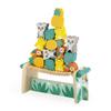 Janod - Tropik Tropical Balance Game - Wooden Toy - 1 Bridge to Construct and 15 Stackable Pieces - Educational Toy: Fine Motor Skills - Water-Based Paint - 2 Years + J08271 view 3