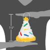 Unique Multicolor Mini Party Hat Pinata Favor Decoration - (5.75" x 6.5") 1 Count | Premium Cardboard Paper, Unique Party Accessory - Perfect For Birthdays & Themed Events view 2