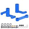 CrazyHobby Aluminum Steering Bell Crank with Drag Link Set for 1/10 Traxxas Slash 2WD Rustler VXL Bandit, Replaces Part 3743 (Blue) view 1