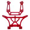 CrazyHobby Aluminum Front & Rear Shock Tower Set Mounts for 1/10 Traxxas Slash 2WD Rustler VXL Bandit, Replaces Part 3638 3639 (Red) view 2