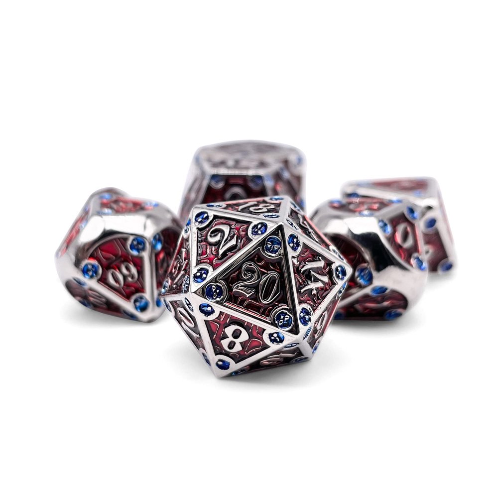 Norse Foundry Dungeon Delve Metal Dice Set - Forge Your Adventure: Premium Zinc Alloy D20 Dice Set - Complete Set for TTRPG - Boost Your Gaming Experience with Metal Dice