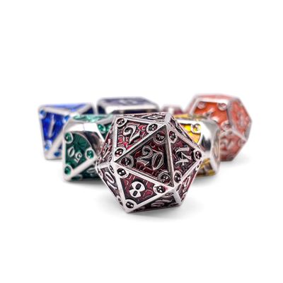 Norse Foundry Dungeon Delve Metal Dice Set - Forge Your Adventure: Premium Zinc Alloy D20 Dice Set - Complete Set for TTRPG - Boost Your Gaming Experience with Metal Dice