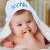 My Personal Memories Customized Baby Hooded Bath Towel - Monogrammed for Girl and Boy - Embroidered (White) view 2