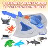 ArtCreativity Sting Ray Transporter Set, Includes 1 Stingray Toy with Sounds and 7 Sea Creatures, Interactive Ocean Toys for Kids, Sea Animal Toys for Kids and Underwater Party Supplies view 2