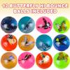 ArtCreativity Butterfly High Bounce Balls, Set of 12, Balls for Kids with 3D Butterfly Inside, Outdoor Toys for Encouraging Active Play, Party Favors and Pinata Stuffers for Boys and Girls view 2
