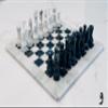 Vintage Marble Chess Set 15" (White (Base) & Black) view 1
