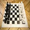Vintage Marble Chess Set 15" (White (Base) & Black) view 3