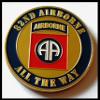 Army 82nd Airborne All The Way Military Challenge Honor Coin view 1