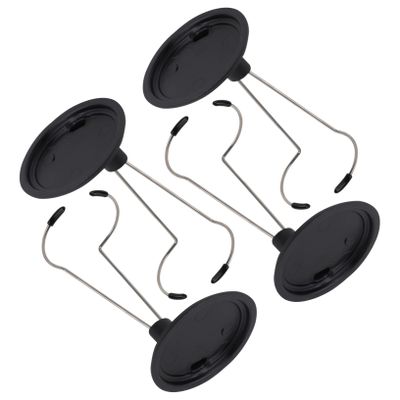 4pcs Creative Doll Bracket Support, Display Portable Stand Fashion Dolls Storage Rack Accessories for Home Black