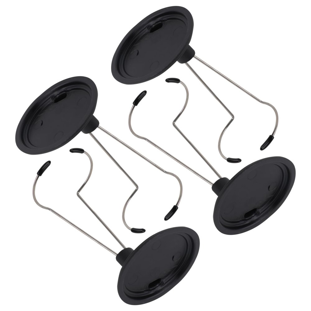 4pcs Creative Doll Bracket Support, Display Portable Stand Fashion Dolls Storage Rack Accessories for Home Black