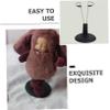 4pcs Creative Doll Bracket Support, Display Portable Stand Fashion Dolls Storage Rack Accessories for Home Black view 3