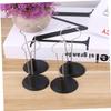 4pcs Creative Doll Bracket Support, Display Portable Stand Fashion Dolls Storage Rack Accessories for Home Black view 4
