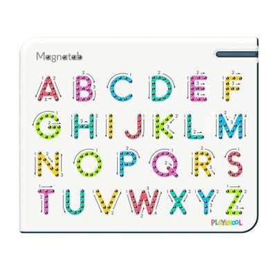 Playskool Magnatab A to Z Uppercase Letters Magnetic Board Toy Letter Tracing for Toddlers Learning and Sensory Drawing for Kids Ages 3 and Up