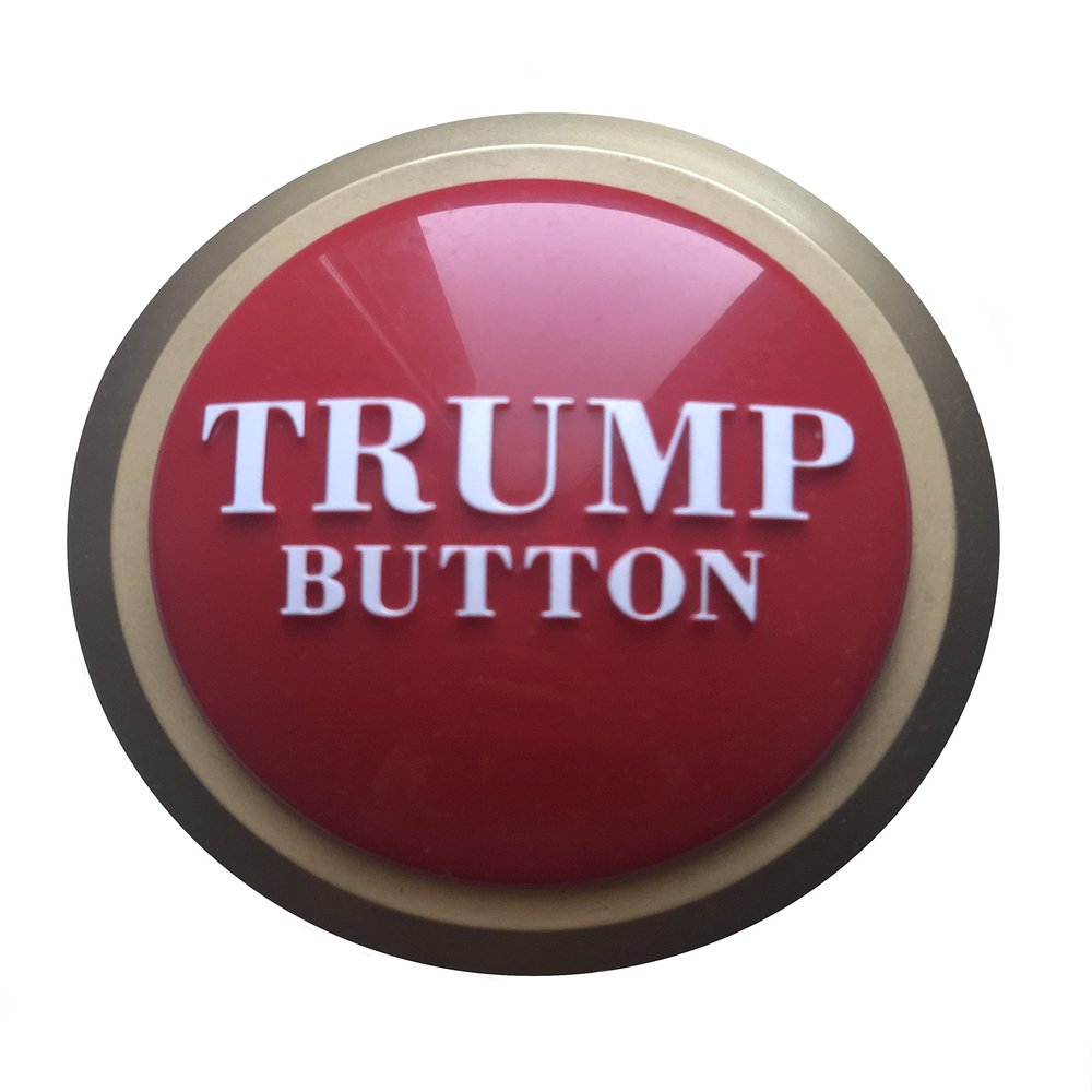 The Donald Button, Red, 9.76 x 5.04 x 1.89 inches