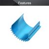 Bettomshin Aluminum Electric Engine Motor Heatsink Fins Cooling Blue for RC 380 390 Size Brushed Brushless RC Car Accessories view 3