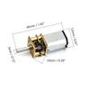 Bettomshin Mini Gear Motor DC 3V 30RPM Micro Gear Motor, Speed Reduction Motor GA12-N20 for RC Car, Robot Model, DIY Engine Toys view 2